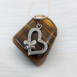 Butterfly Heart Pendant