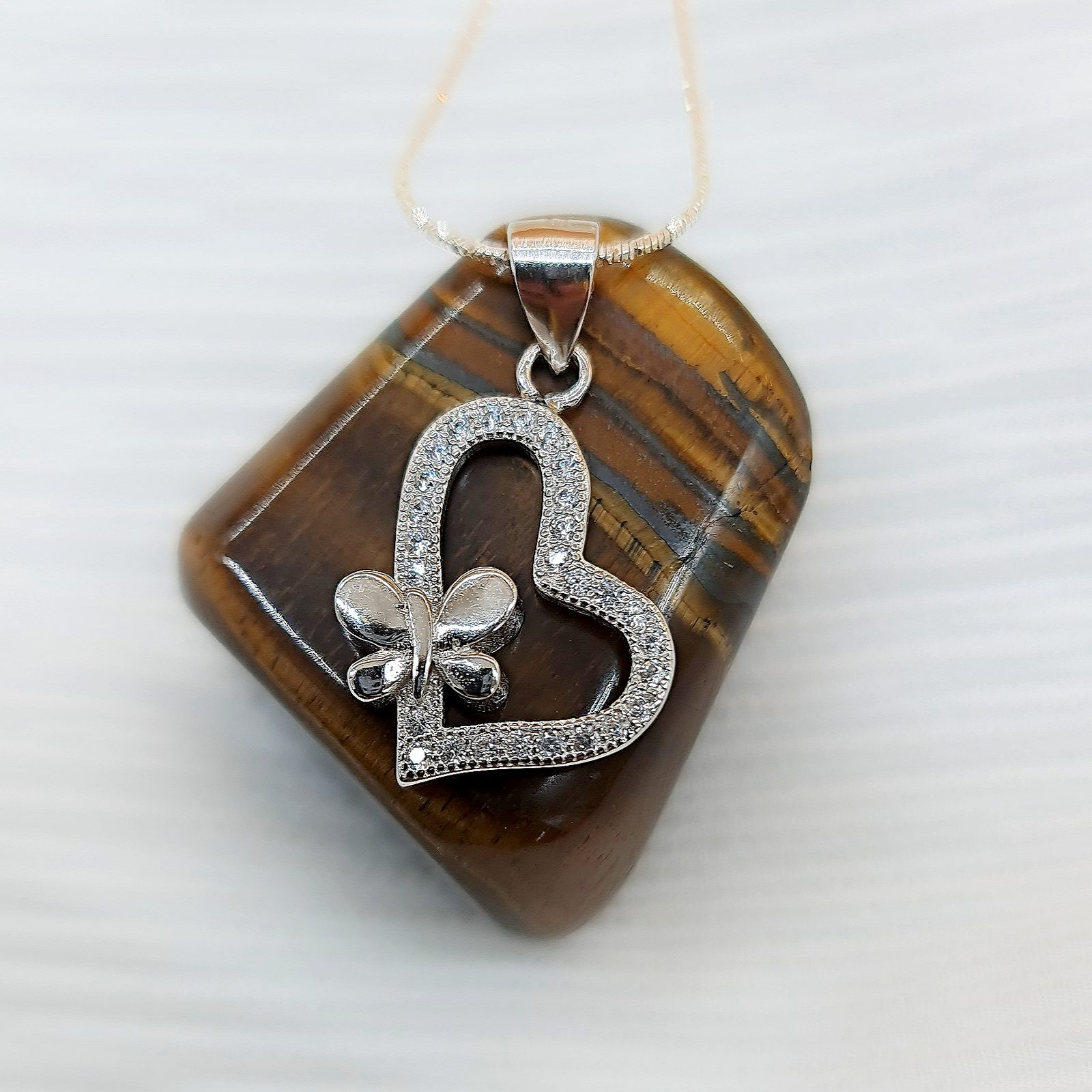 Butterfly Heart Pendant