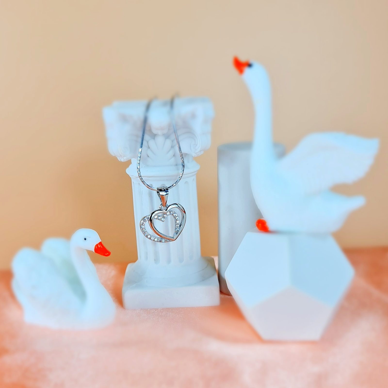 Double Heart Pendant (view 2)
