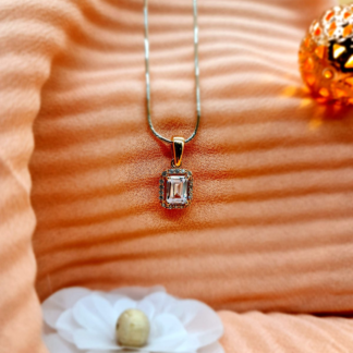 Emerald-Cut Solitaire Pendant