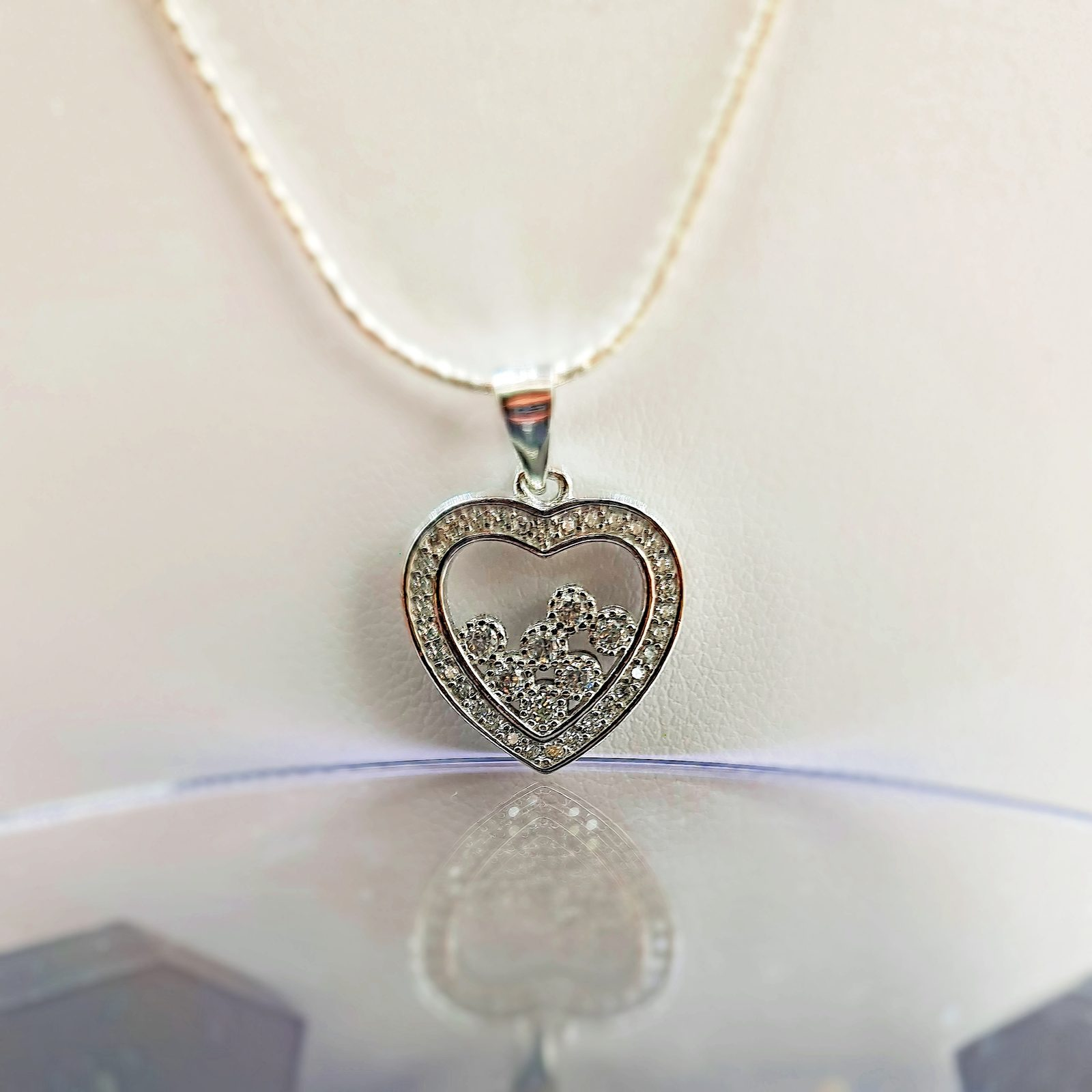 Floating Hearts Pendant