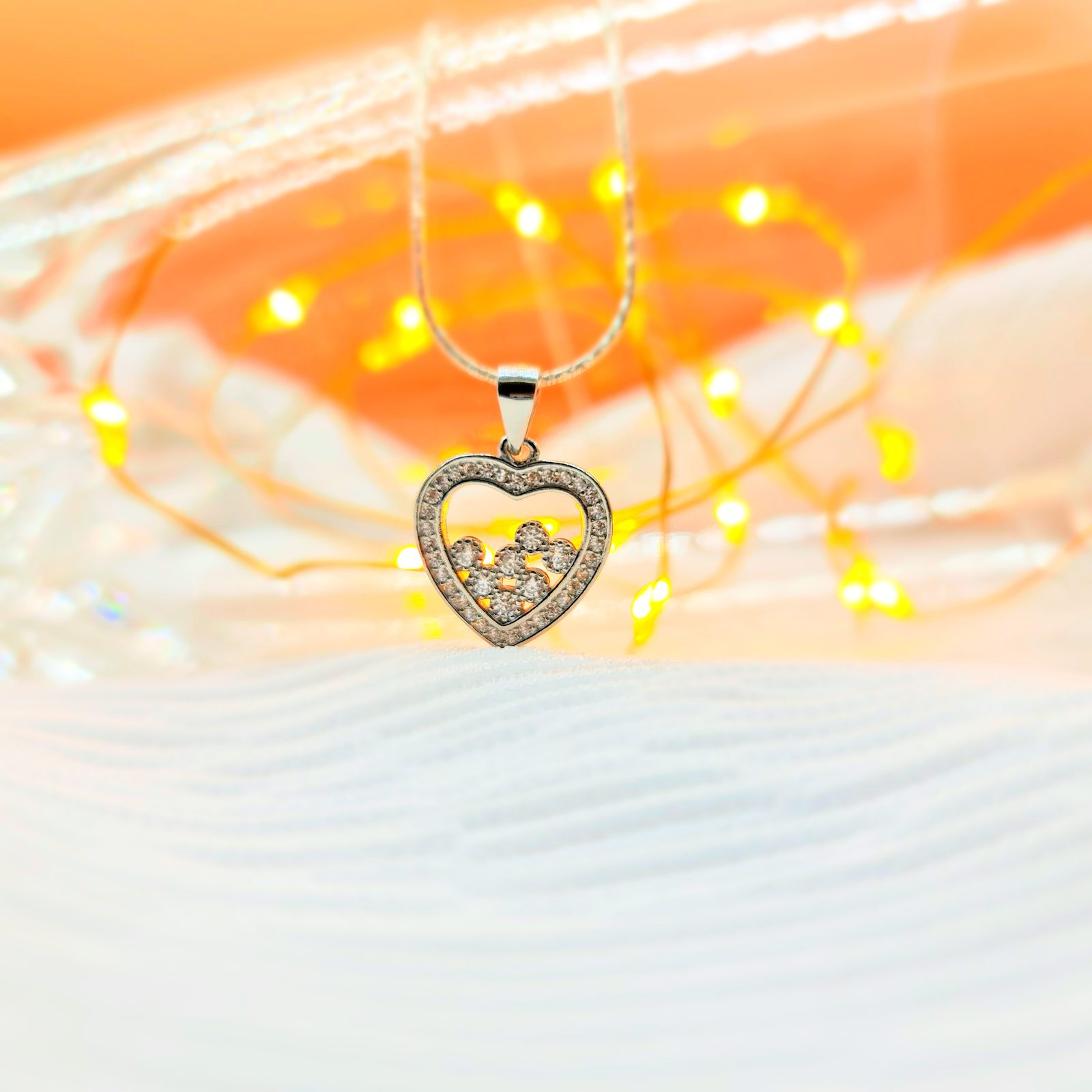 Floating Hearts Pendant (view 2)