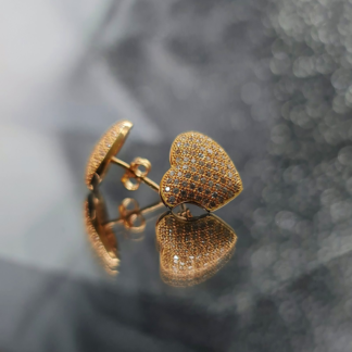 Pavé Heart Earrings