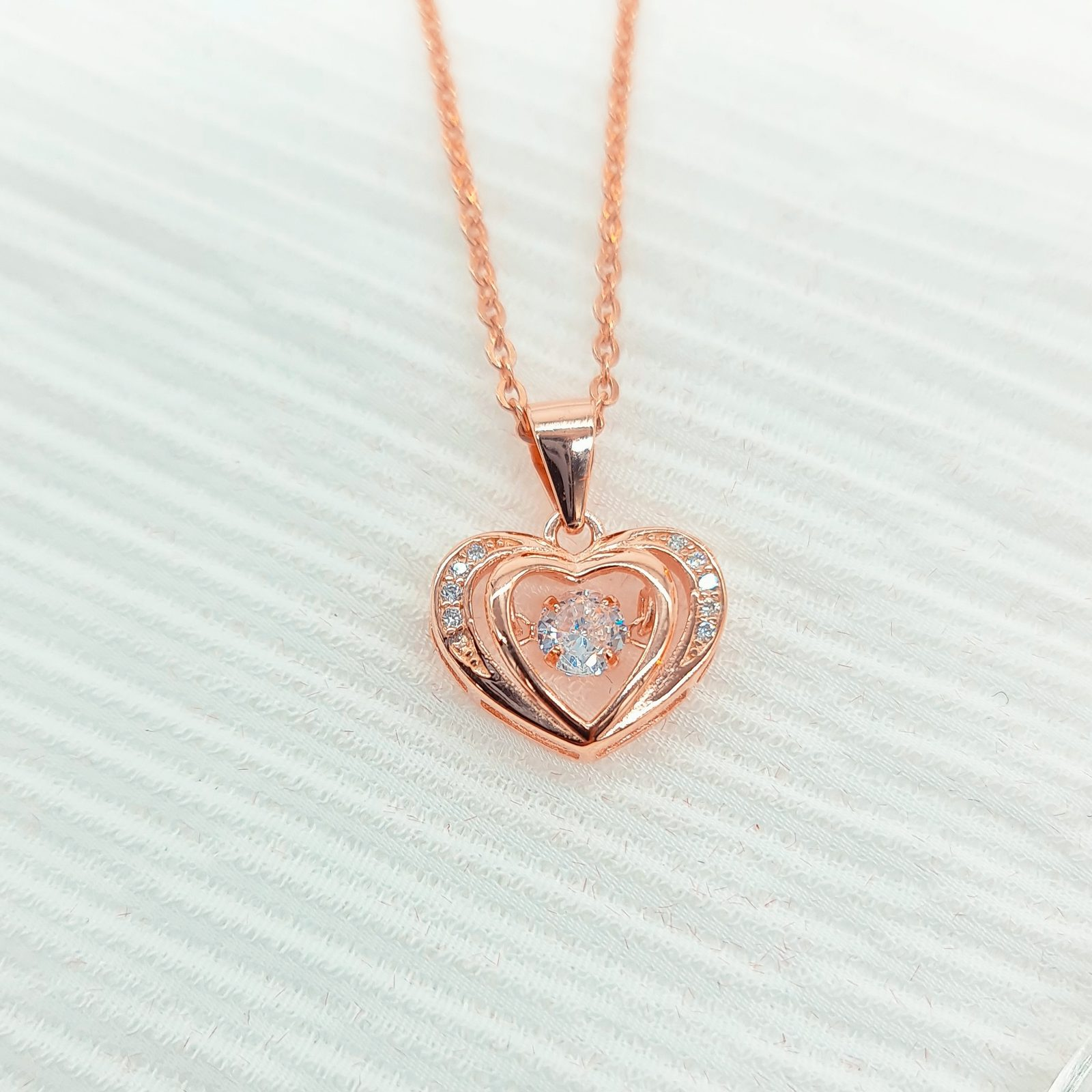 Rose Heart Pendant